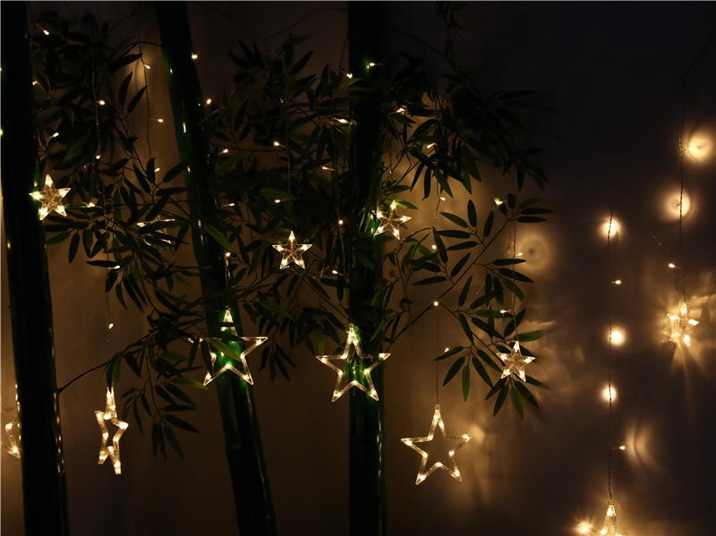各种星星的LED窗帘灯