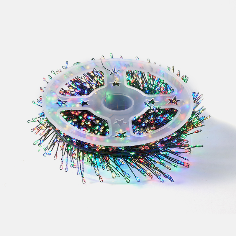 1000个鞭炮造型LED铜线灯