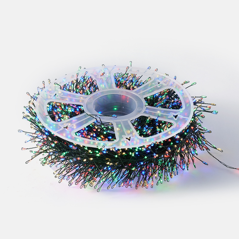 2000个鞭炮造型LED铜线灯